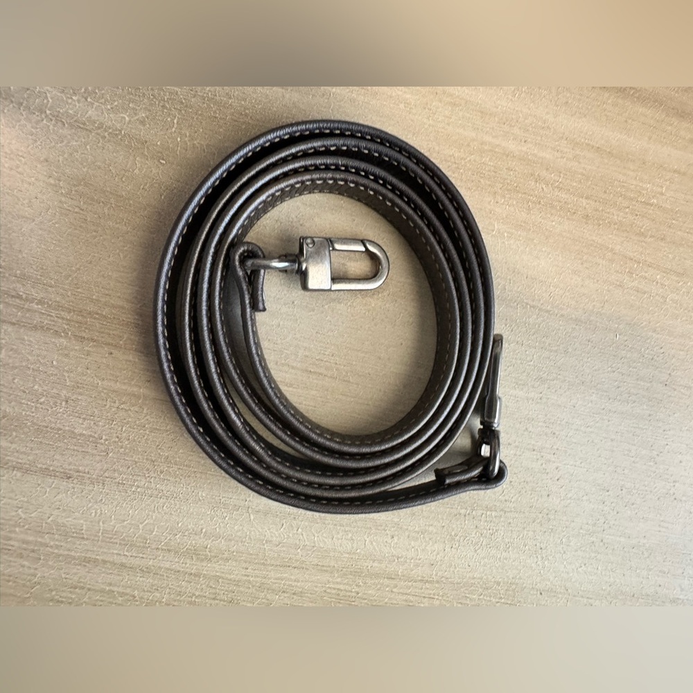 Rough and tumble pewter crossbody strap